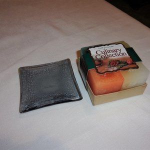 CulinaryCollection Candle GiftSet Tiger Glass Dish